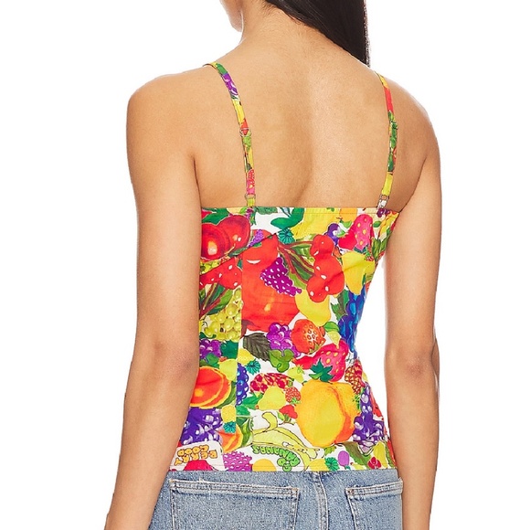 NWT Tyler McGillivary Fruit Sticker Corset Top – Size S - Picture 4 of 4